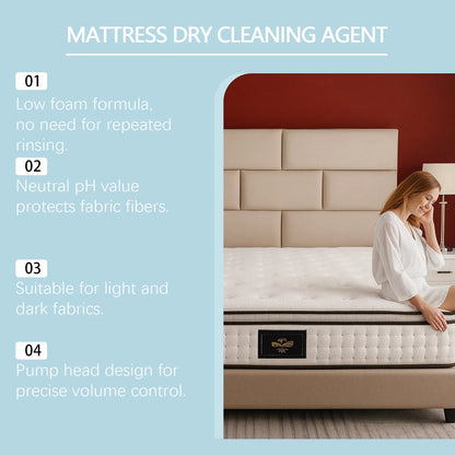 300ml bottle of mattress dry cleaning agent and stain remover spray