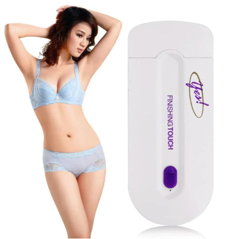 Cordless facial hair remover with micro-oscillation technology for painless, smooth hair removal on sensitive skin