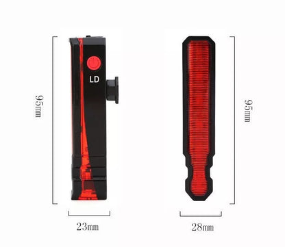 Spider-Man Laser Tail Light for bicycles with 150LUX brightness and IPX-5 waterproof rating