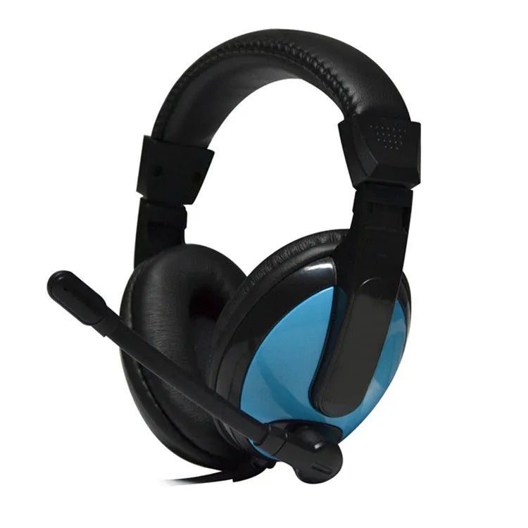 Blue760 wired gaming headset with microphone, 40mm speakers, and 3.5mm plug on a 1.8m cable.