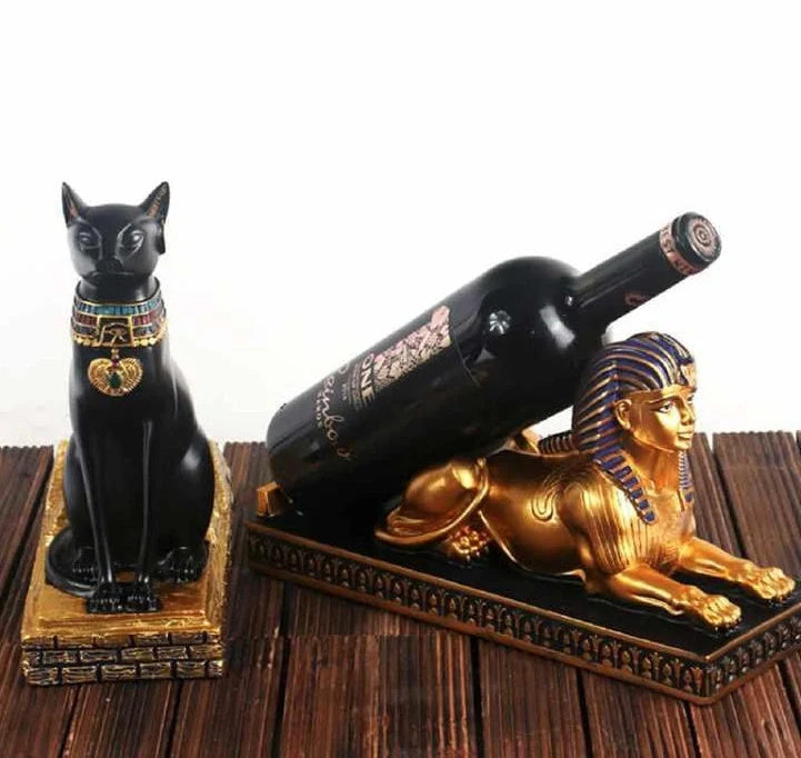 Animal-themed resin wine rack for desktop decoration