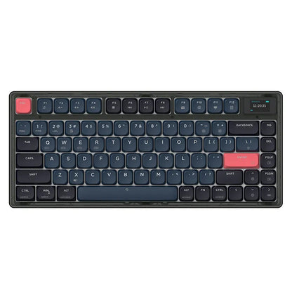 Ajazz AK832PRO triple-mode mechanical keyboard with colour screen and compact 81-key layout
