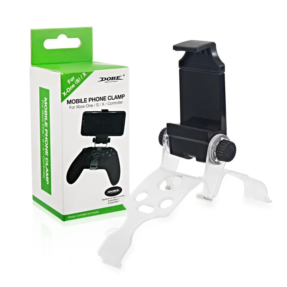 Black universal mobile phone holder bracket for car dashboard, office desk, or home use
