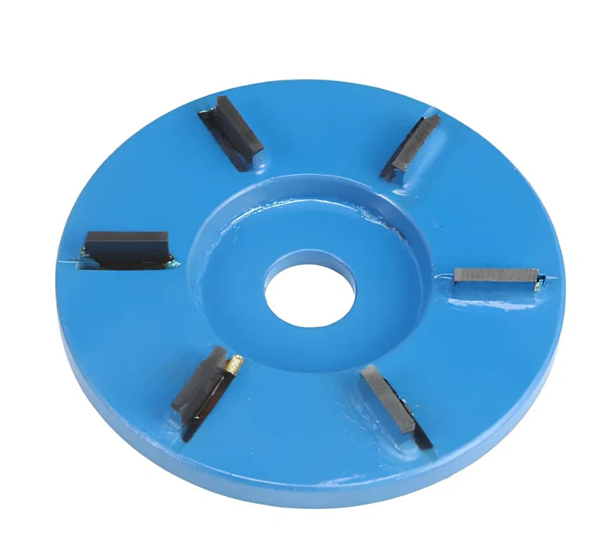 Meterk six-tooth wood carving disc for angle grinders with 16mm aperture and 90mm diameter