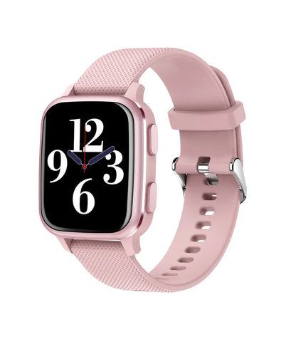 Smart bracelet in black, blue, green, or pink with aluminium alloy case, displaying heart rate and step data on screen
