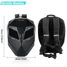 LED backpack with 48x48 full-colour screen, Iron Man design, waterproof material, 36x18x48cm