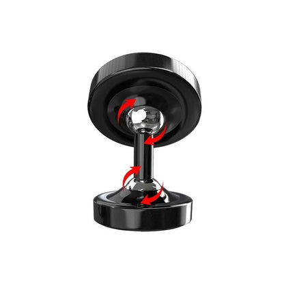 Zinc alloy dot magnetic car phone holder mounted on a car air vent.