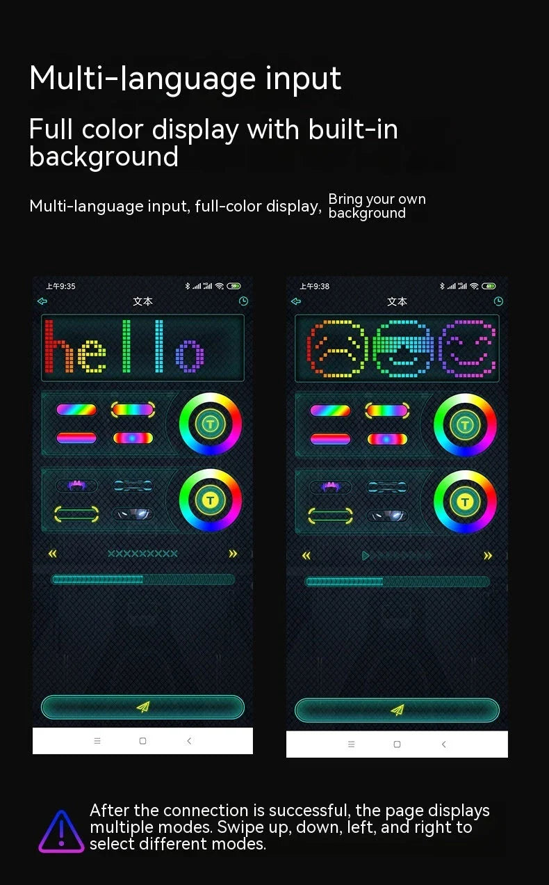 LED-powered face masks with gesture-controlled lighting effects for Halloween, parties, and other celebrations