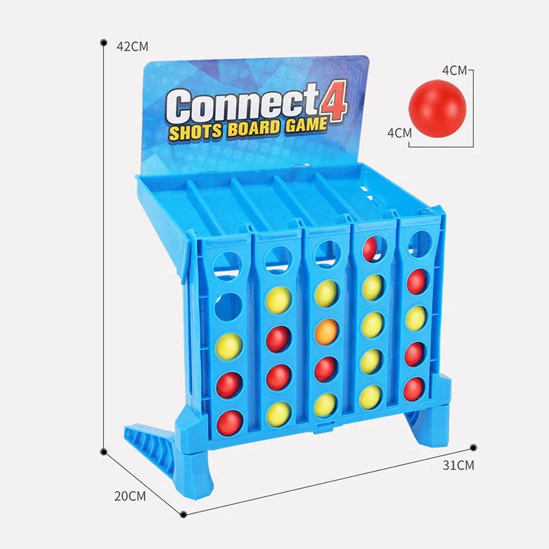 Educational Connect 4 Shots Bouncing Ball Game for family fun