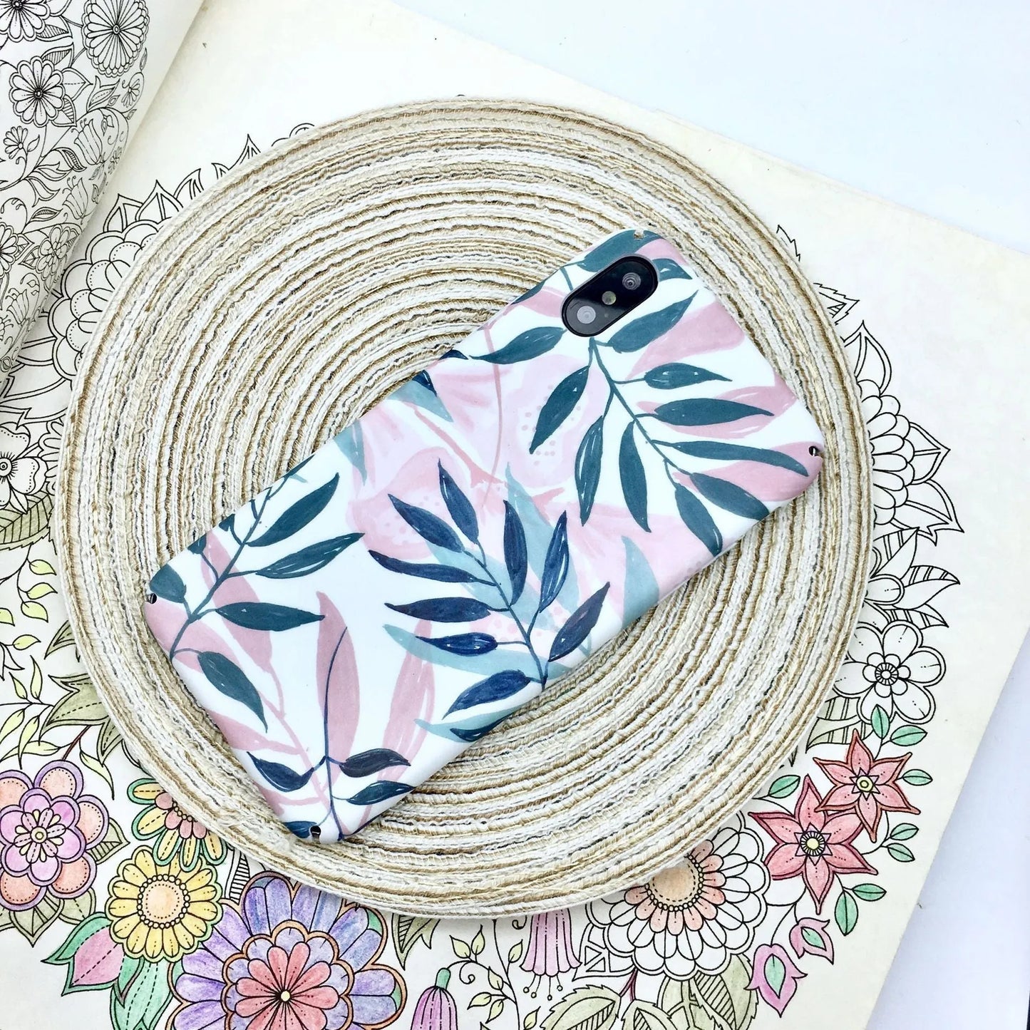 Green painted PC phone case back cover for OPPO VIVO iPhone smartphones