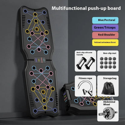 ABS push up support plate fitness equipment for pectoral, shoulder and back muscle training