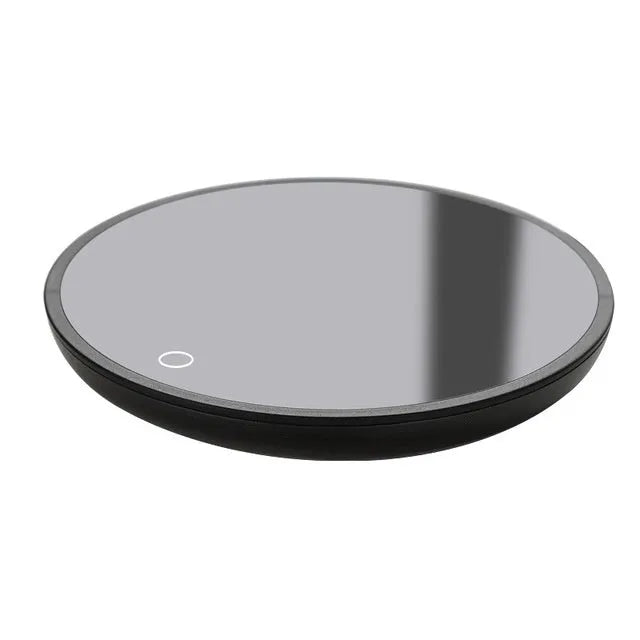 Black coffee mug warmer with waterproof design and temperature control switch