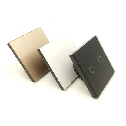 86mm touch switch with tempered glass panel for low power lighting in UK homes