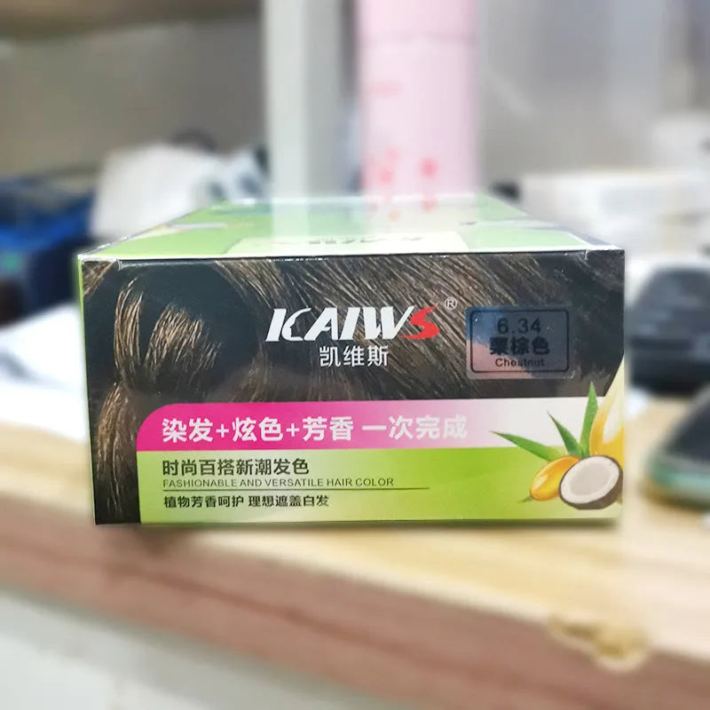 Plant aromatic soft luster mild hair colour cream 120ml tubes in maroon, wine red, chestnut brown, dark brown