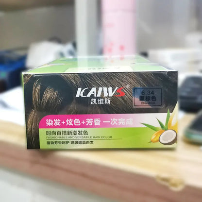 Plant aromatic soft luster mild hair colour cream 120ml tubes in maroon, wine red, chestnut brown, dark brown