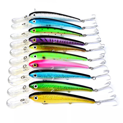20CM Glossy Lures Mino Fishing Bait Plastic Hard Bait with 10 colour options