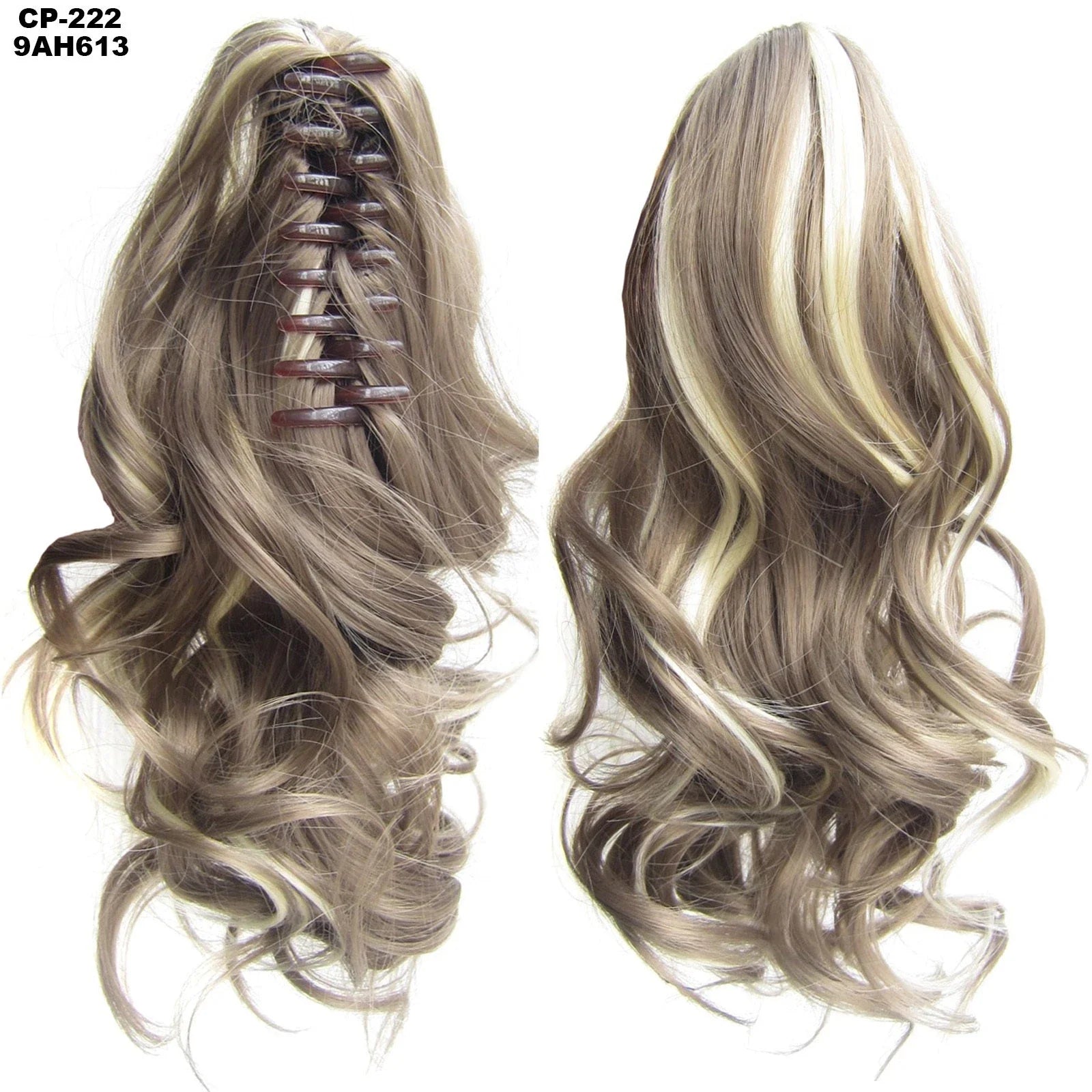 Stylish ponytail hair extension with natural-looking waves for a glamorous hairstyle