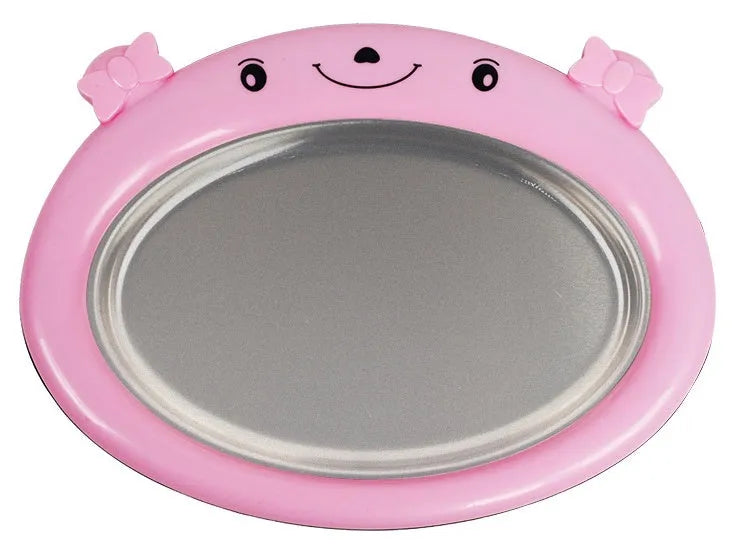Blue manual fried yogurt ice cream maker with ice tray and serving shovels