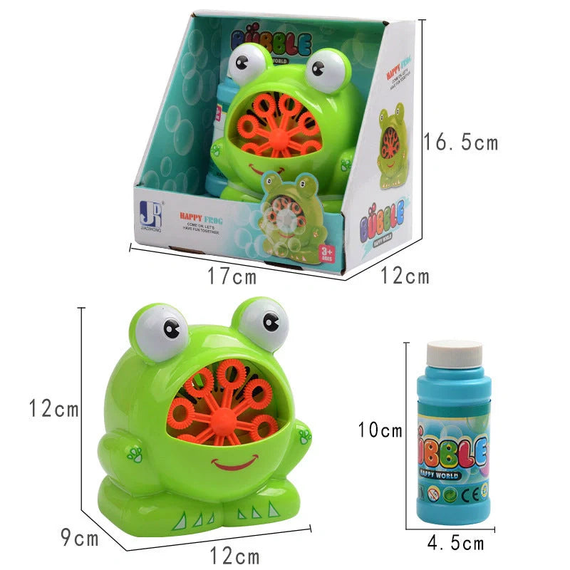 Creative Frog Automatic Bubble Machine Gun for kids outdoor play