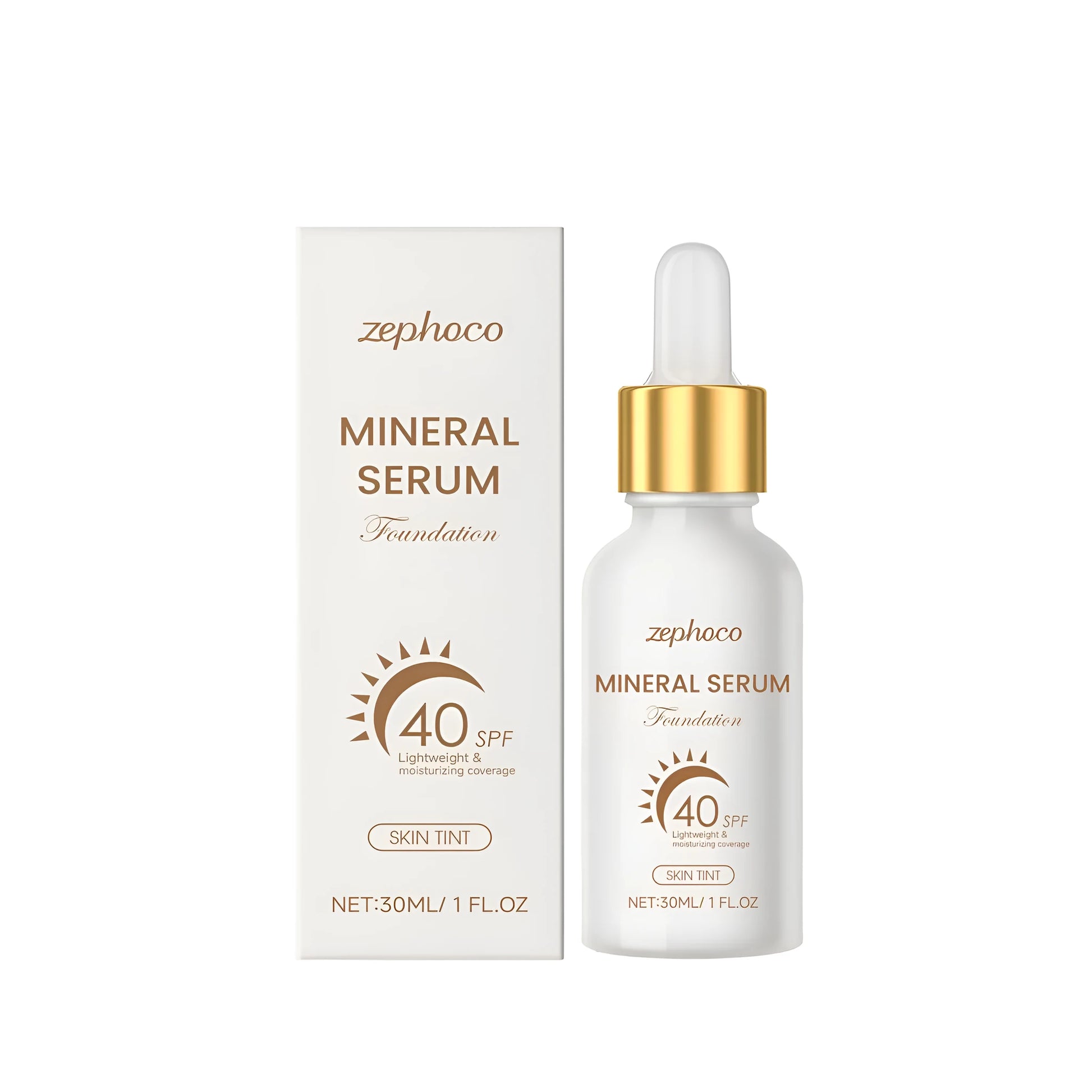30ml bottle of sunscreen liquid foundation with Centella asiatica extract for daily coverage and UV protection.
