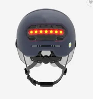 Automatic LED Cycling Helmet with Brake-Activated Tail Light: M/L Sizes for 54-61cm Head Circumference, EPS Impact Protection, and USB Rechargeable Safety Light