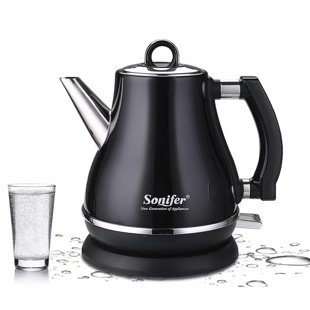 Son-mother Pot Set electric teapot with retro ceramic design and stainless steel construction