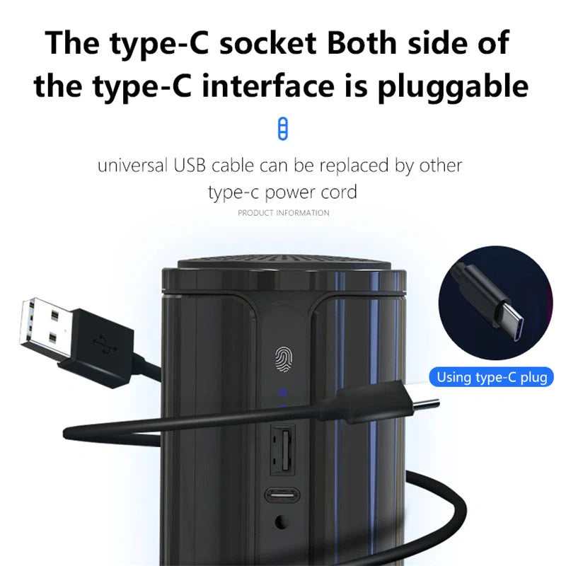 Compact car air purifier with HEPA technology in various colours