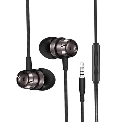 Metal turbo in-ear headphones with 3.5mm plug and built-in microphone in various colours