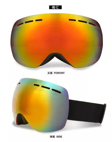 Professional ski goggles with anti-fog UV protection for winter sports