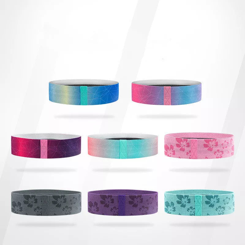 Pure cotton yoga resistance band for buttocks and hip exercises in various colors and sizes