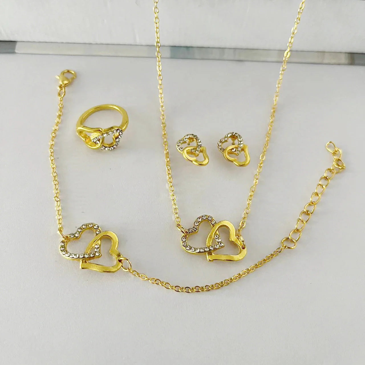 5PCS Fashion Butterfly Pendants Jewelry Set for Women in various colours