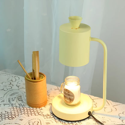 European style aromatherapy wax melting lamp with dimmer switch in white or yellow colour