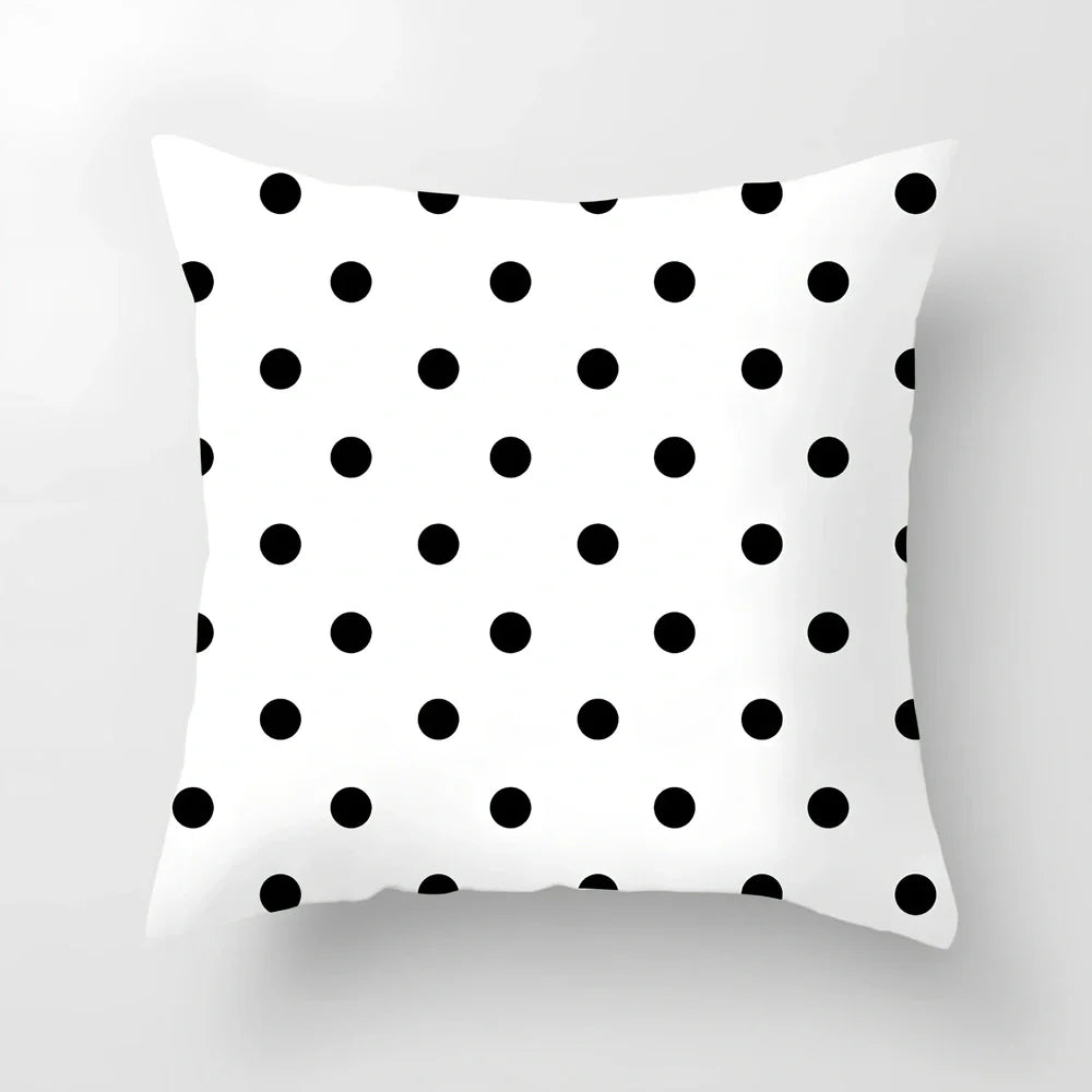 45x45cm geometric pattern cushion cover with peach skin fabric in European styling