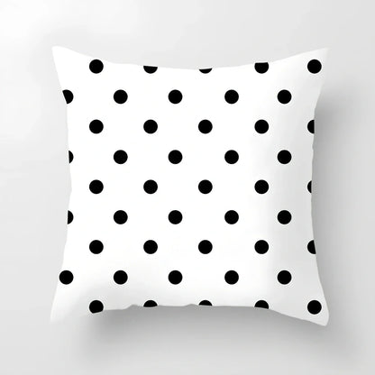 45x45cm geometric pattern cushion cover with peach skin fabric in European styling