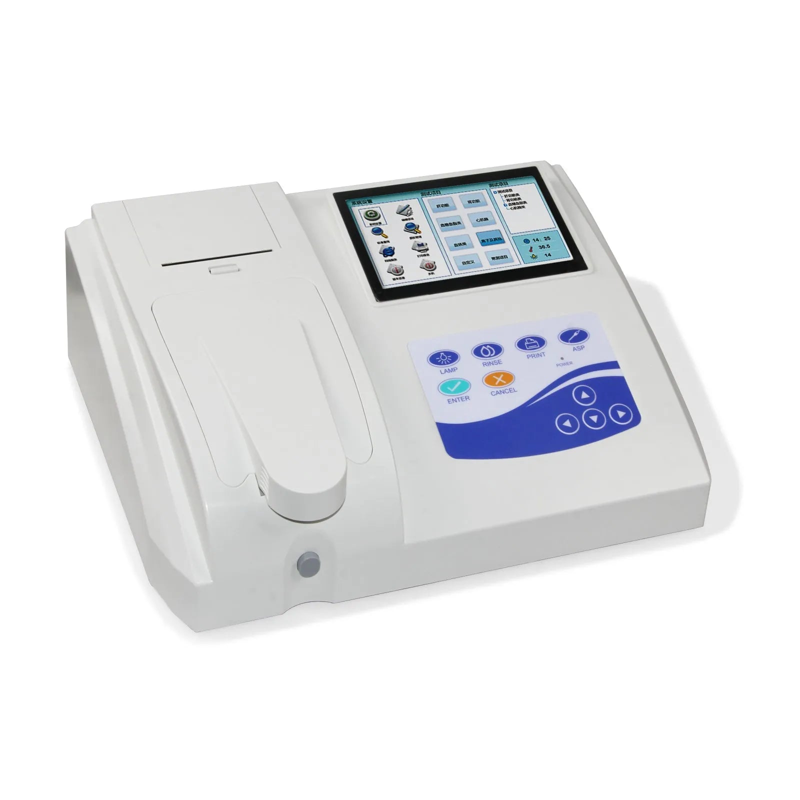 CONTEC BC300 semi-auto biochemistry analyser unit with touch screen display and compact laboratory footprint
