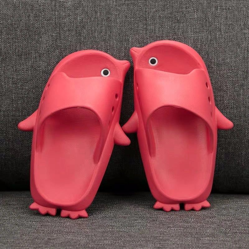 Children's penguin princess sandals with non-slip soles in multiple colours