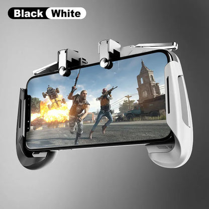 AK16 extendable mobile game controller with adjustable phone clamp and L1R1 trigger buttons