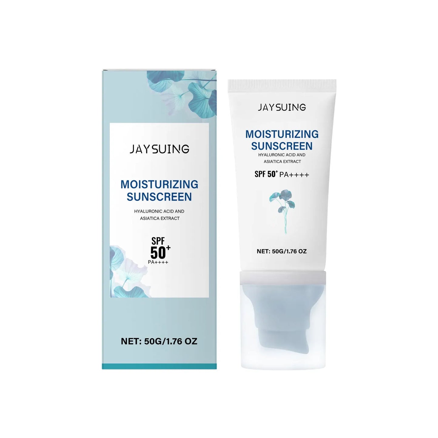 Portable 50g Snow Grass sunscreen tube with mineral and chemical UV protection