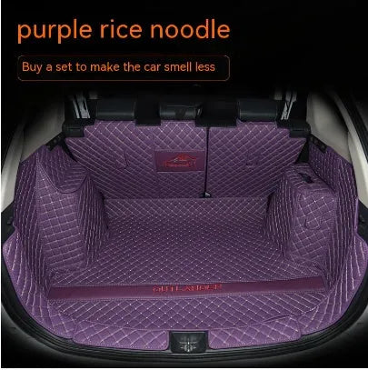 Custom-fitted TPE XPE boot liner with 3D edging for Mitsubishi Outlander SUV.