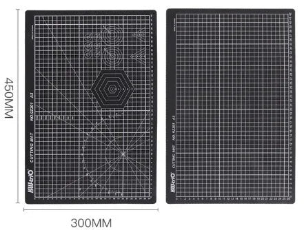 A3 self-healing cutting mat with green centimetre grid lines for precision cutting and drafting