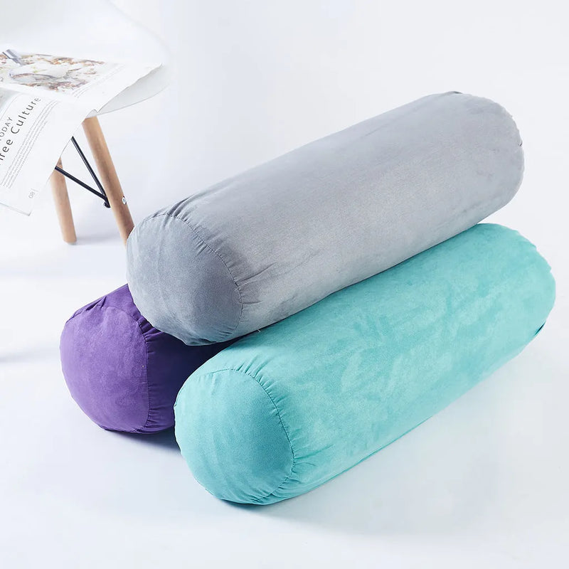 Yoga Pillow Cotton and Linen Auxiliary Yoga Aid Cushion for Living Room Casual Support Blue Green Grey Purple