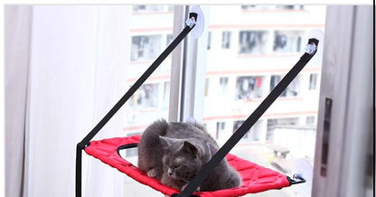 Cat Hammock Window Resting Seat Perch for indoor cats, durable and space-saving