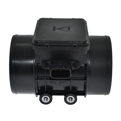 Black plastic automotive air flow meter with standard specifications for engine management