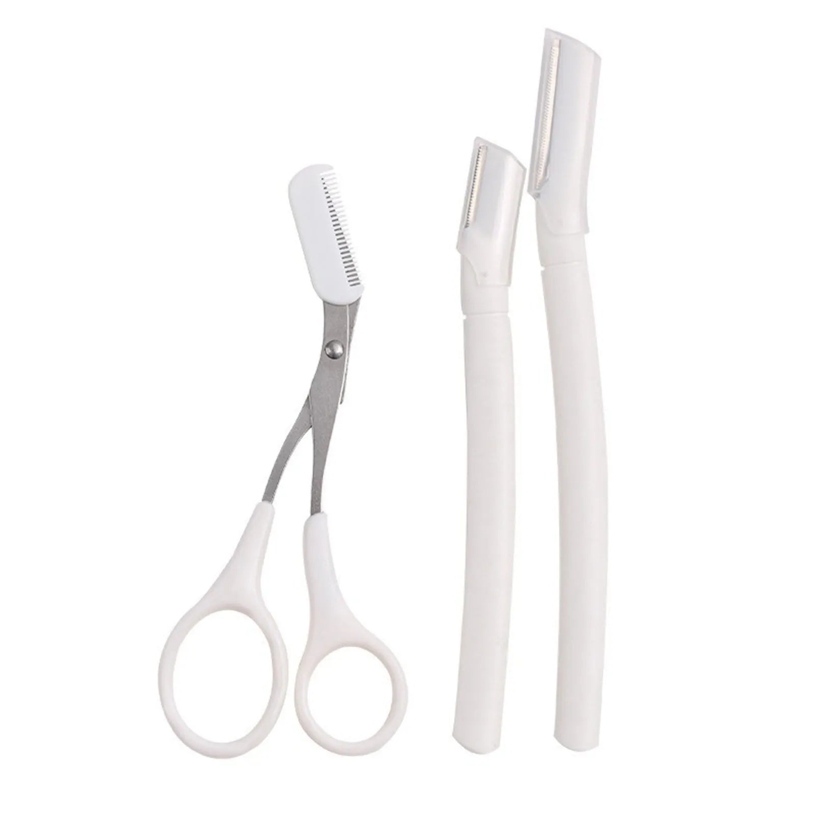 Eyebrow trimmer kit with safety blade for precise brow grooming