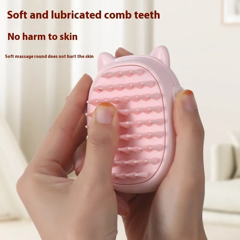 Pet comb laser grooming brush with ABS plastic construction for cats and dogs