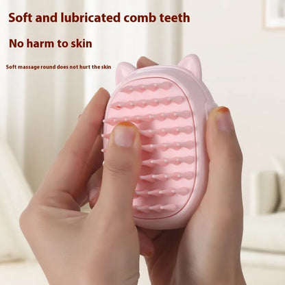 Pet comb laser grooming brush with ABS plastic construction for cats and dogs