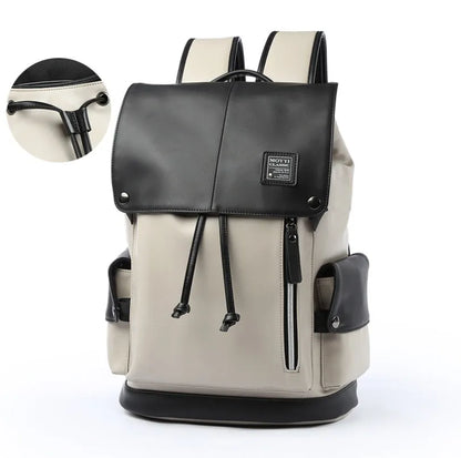 Square vertical crossbody bag in high quality PU with double root strap, car suture detail, 31x17x44cm, black or black and white