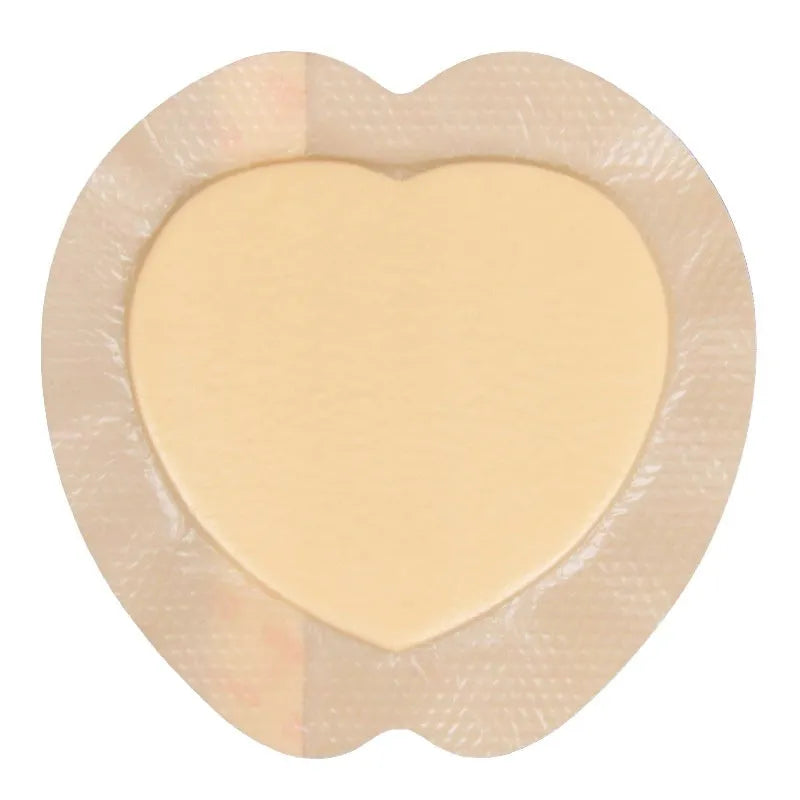 Skin-coloured silicone foam bedsore dressing for pressure injury prevention with neutral soft hardness