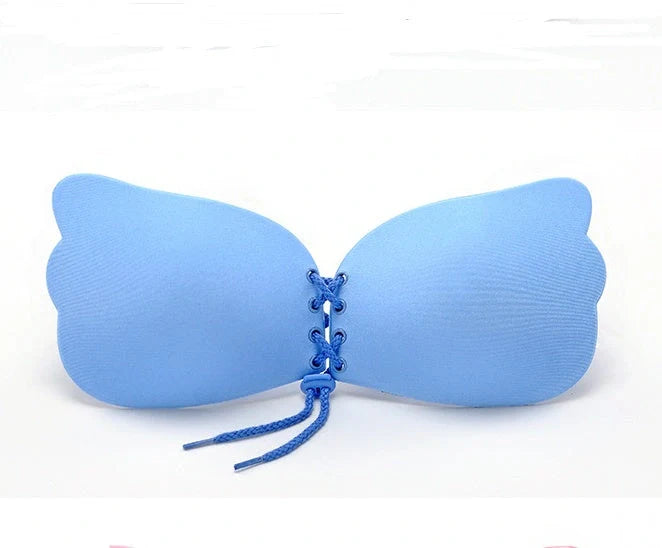 Self-adhesive silicone strapless push-up bra in various colors