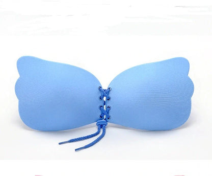 Self-adhesive silicone strapless push-up bra in various colors
